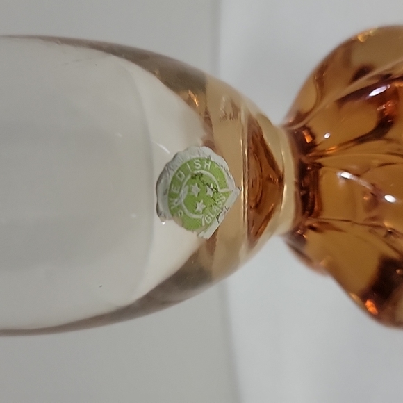 Vintage Three Star  Swedish Pull Glass Vase - Picture 4 of 4